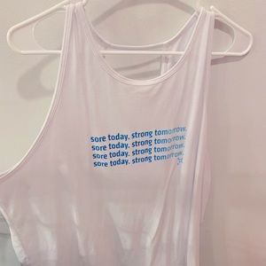 White keyhole Orangetheory Tank top